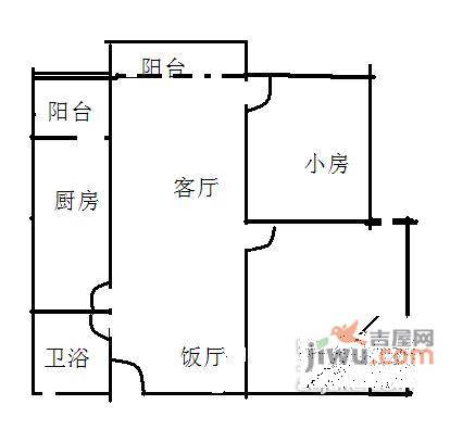 嘉怡苑2室2厅1卫81㎡户型图