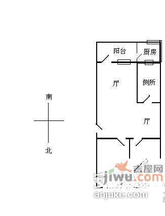 利都大厦1室1厅1卫30㎡户型图