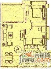 盈彩美居2室2厅1卫83㎡户型图