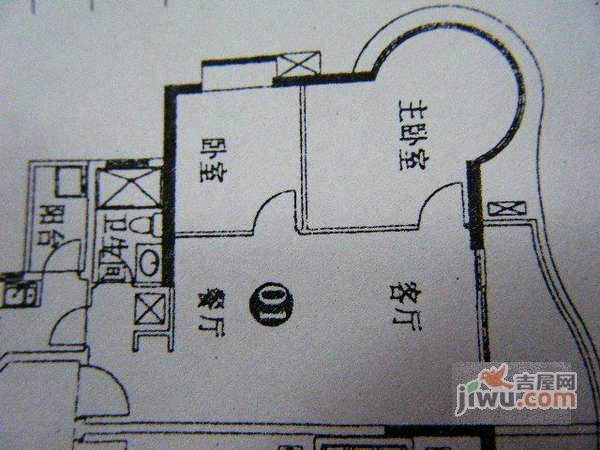 富力御龙庭2室2厅1卫86㎡户型图