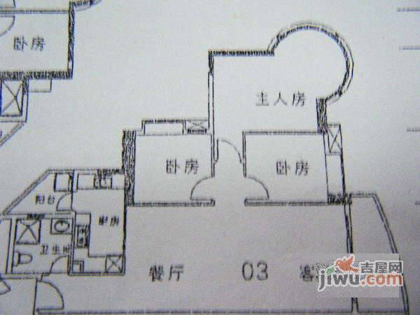 富力御龙庭2室2厅1卫86㎡户型图