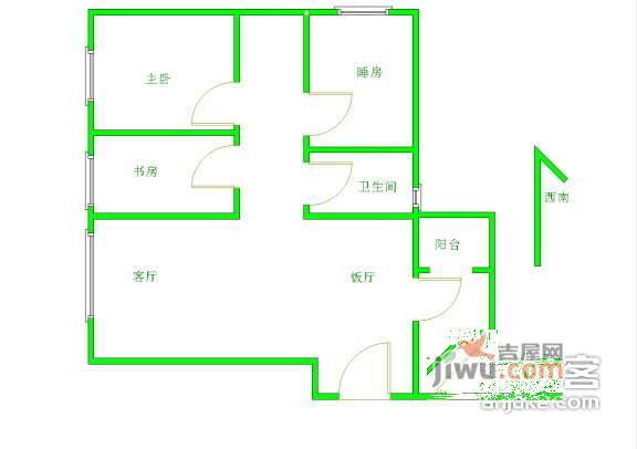 荟雅苑3室2厅2卫226㎡户型图