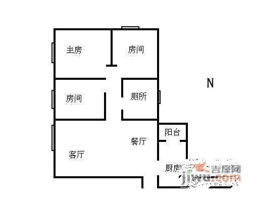 荟雅苑3室2厅1卫119㎡户型图