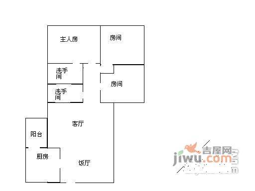 荟雅苑3室2厅2卫226㎡户型图