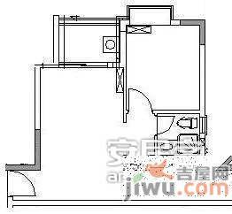 美林海岸花园1室1厅1卫49㎡户型图