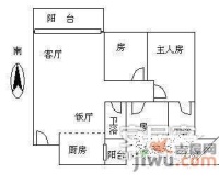 美林海岸花园3室2厅2卫110㎡户型图