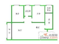 美林海岸花园2室2厅2卫78㎡户型图