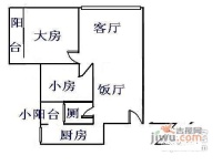 翠城花园2室2厅1卫93㎡户型图