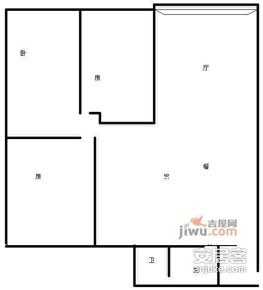 德欣小区3室2厅1卫户型图