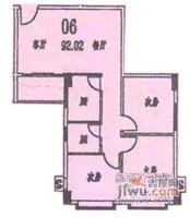 南珠广场3室2厅1卫96㎡户型图