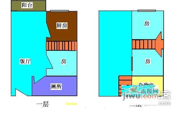 晓港雅筑4室1厅1卫户型图