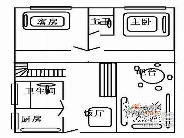 历徳雅舍3室2厅2卫137㎡户型图