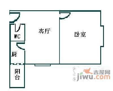 历徳雅舍1室1厅1卫户型图