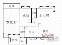 时代廊桥4室2厅2卫143㎡户型图