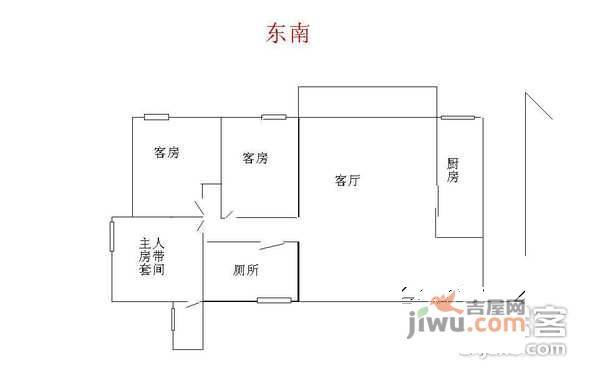 泰康城文化广场3室2厅2卫140㎡户型图