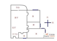 泰康城文化广场2室2厅1卫户型图