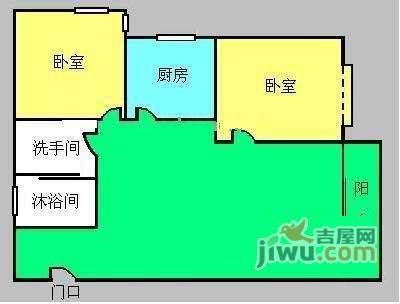 泰康城文化广场2室2厅1卫户型图