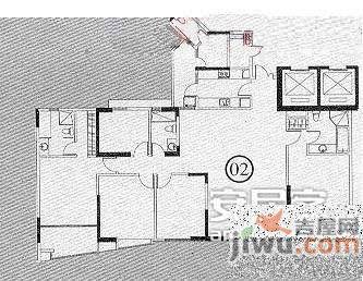 上誉花园4室2厅3卫185㎡户型图