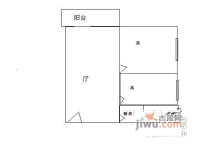 富力尚溢居2室2厅1卫79㎡户型图