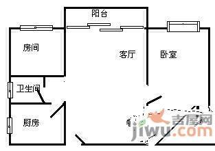 淘金家园2室2厅1卫94㎡户型图