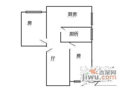 淘金家园2室2厅1卫94㎡户型图