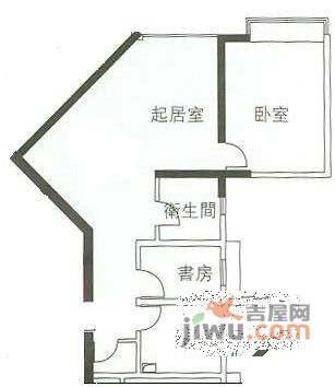 都市华庭2室2厅1卫92㎡户型图