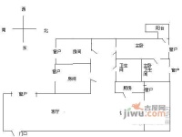 都市华庭3室1厅2卫140㎡户型图