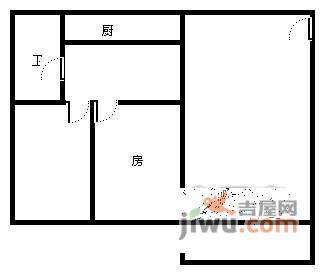 鸿燕居小区2室1厅1卫80㎡户型图