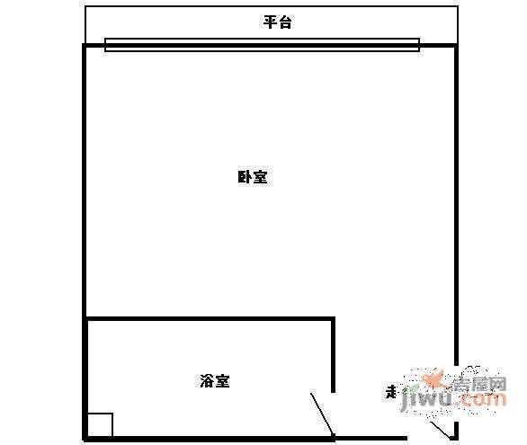 雅怡居1室0厅1卫户型图