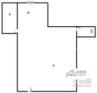 阳光家园1室1厅1卫34㎡户型图