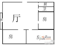 阳光家园3室2厅1卫88㎡户型图