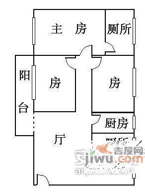 花地城广场3室2厅2卫户型图