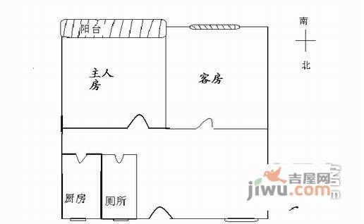 德荣小区2室2厅1卫76㎡户型图