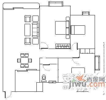 永发小区3室2厅1卫85㎡户型图