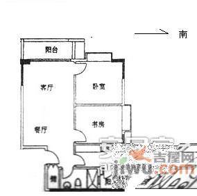 阳光都会广场2室2厅1卫80㎡户型图