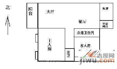 东晖花园3室2厅2卫142㎡户型图