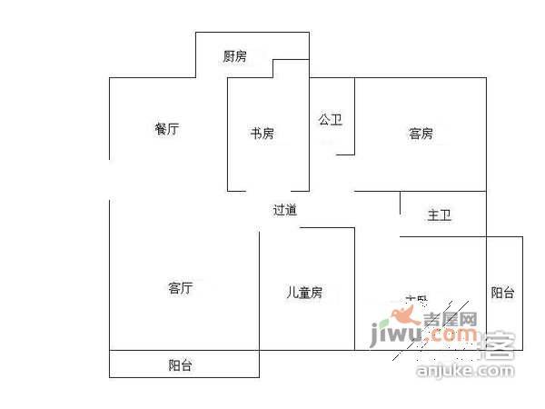 东晖花园4室2厅2卫户型图