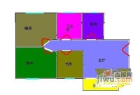 富力东堤湾3室1厅1卫123㎡户型图