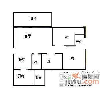 华南碧桂园漾翠苑3室2厅2卫户型图