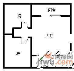 怡康花园2室2厅1卫户型图