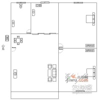 花都宝华路小区2室2厅1卫77㎡户型图