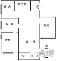 广信黄田小区3室2厅1卫户型图