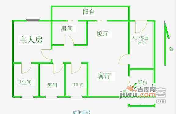 顺景雅苑4室2厅2卫112㎡户型图