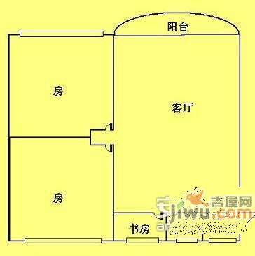 顺景雅苑2室2厅1卫76㎡户型图