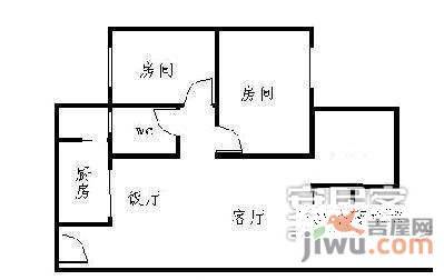 银燕大厦2室2厅1卫120㎡户型图