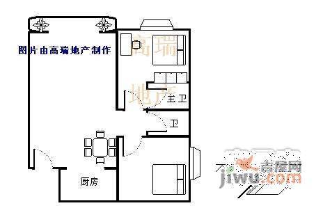 银燕大厦2室2厅2卫120㎡户型图