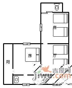 淘金大厦2室1厅1卫90㎡户型图