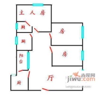 丽江花园星海洲3室1厅2卫户型图