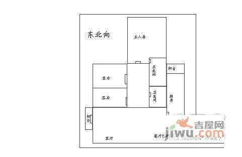 丽江花园星海洲3室2厅1卫112㎡户型图