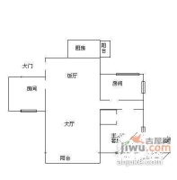 金沙湾花园3室1厅2卫160㎡户型图